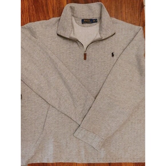 POLO ralph lauren quarter zip pullover Herringbone Knit XXL - Picture 3 of 7
